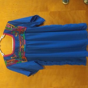 Simple frayed blouse from Oaxaca